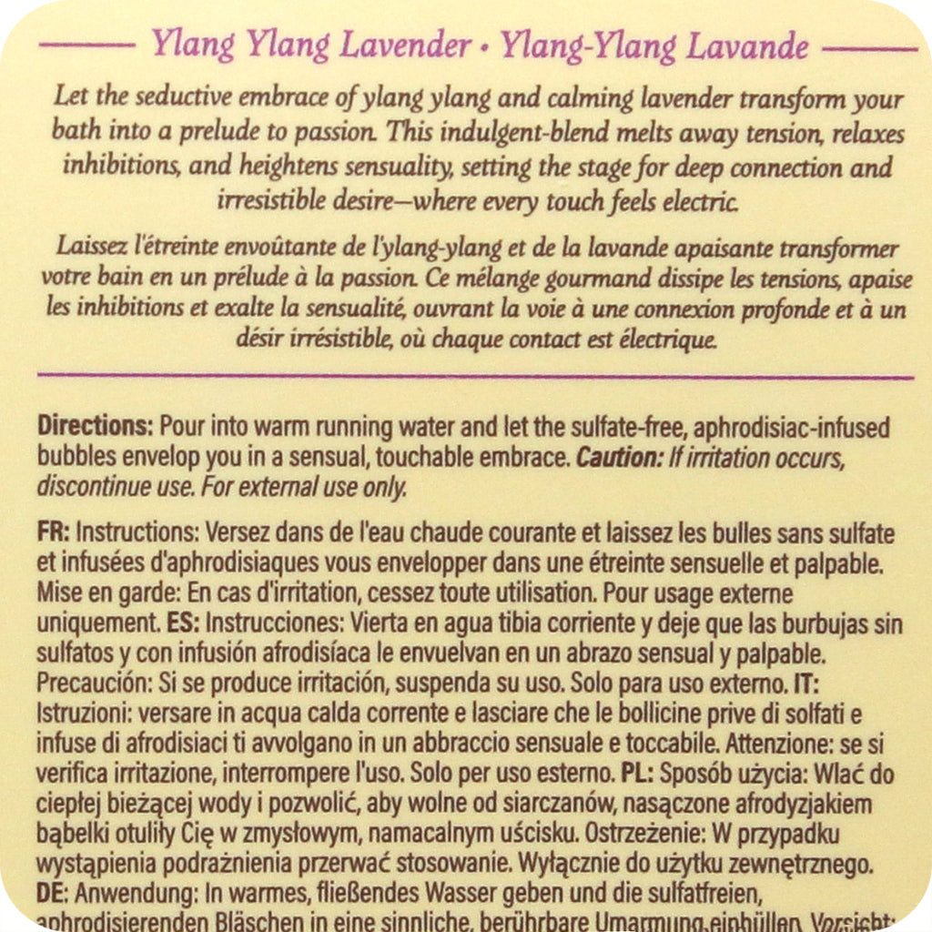 At Night Bubble Bath 2oz/60ml in Ylang-Ylang Lavender - Tophatter's Adult Sex Toys Online Lubes and Lotions > Hair & Skincare - Tophatter Daily Deals