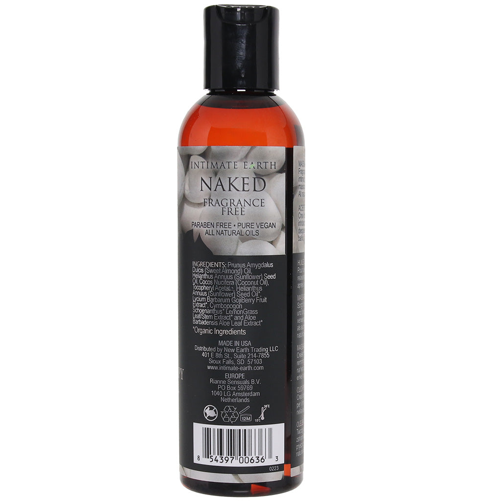 Naked Massage Oil 4oz/120ml in Fragrance Free Sensual Love > Massage - Tophatter Daily Deals