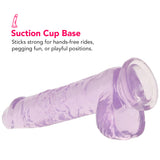Naturally Yours 6 Inch Crystalline Dildo in Amethyst Dildo Sex Toys > Realistic Dildos - Tophatter Daily Deals