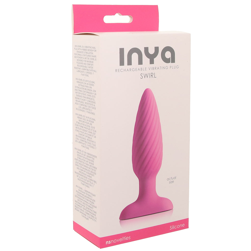 Inya Swirl Vibrating Butt Plug Anal Sex Toys > Butt Plugs - Tophatter Daily Deals