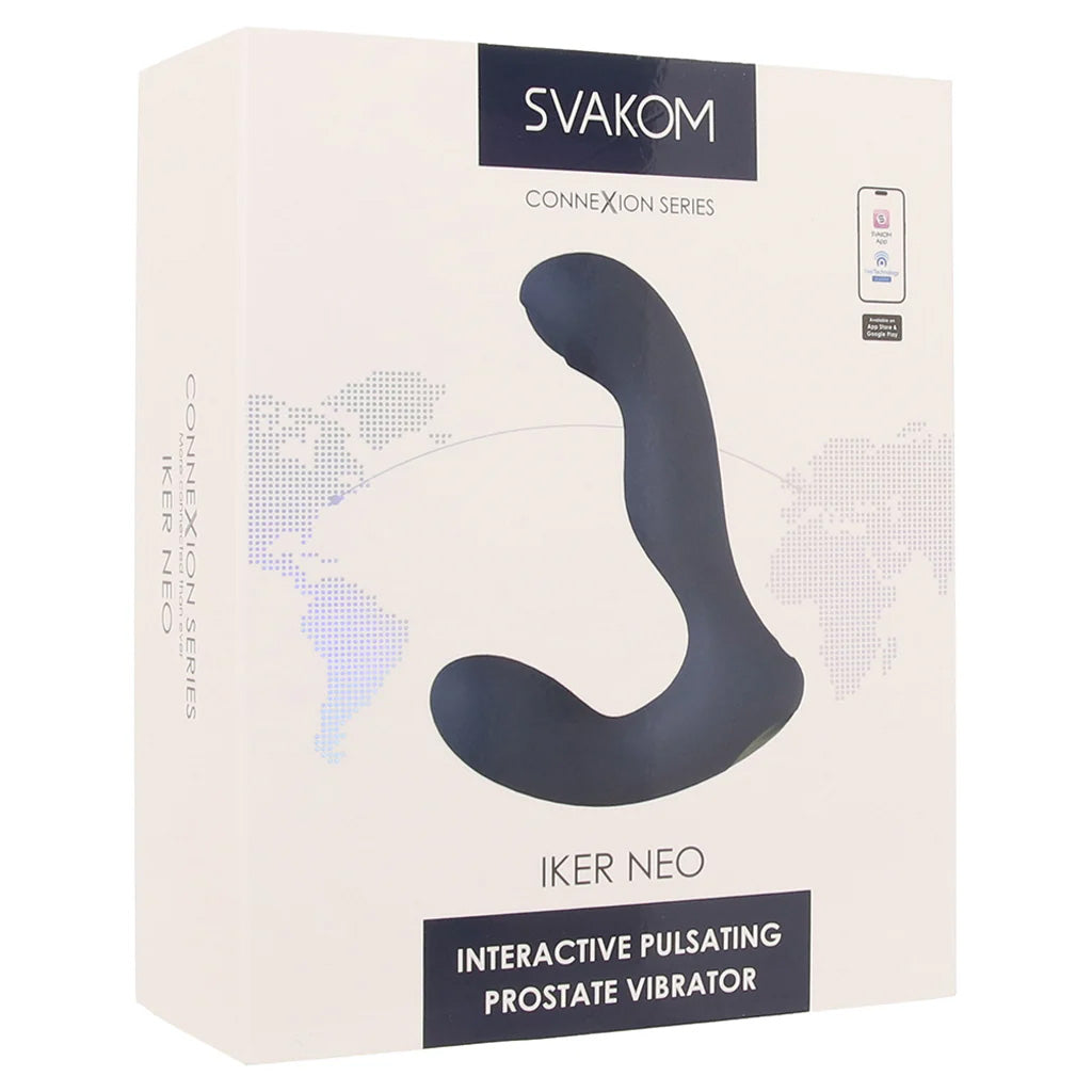 Iker Neo Interactive Prostate Vibe in Navy Blue Anal Sex Toys > Prostate Massagers - Tophatter Daily Deals