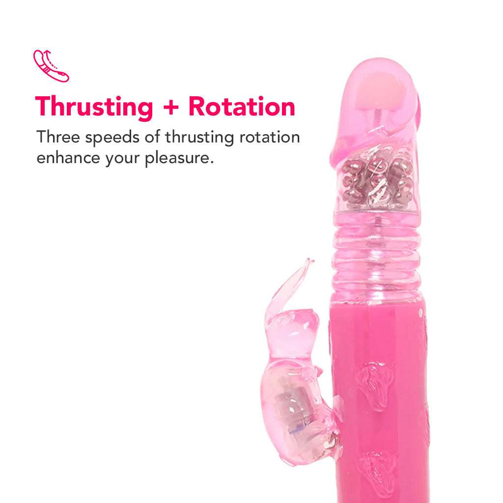 PinkCherry Thrusting Bunny Vibe Vibrators > Rabbit Vibrators - Tophatter Daily Deals