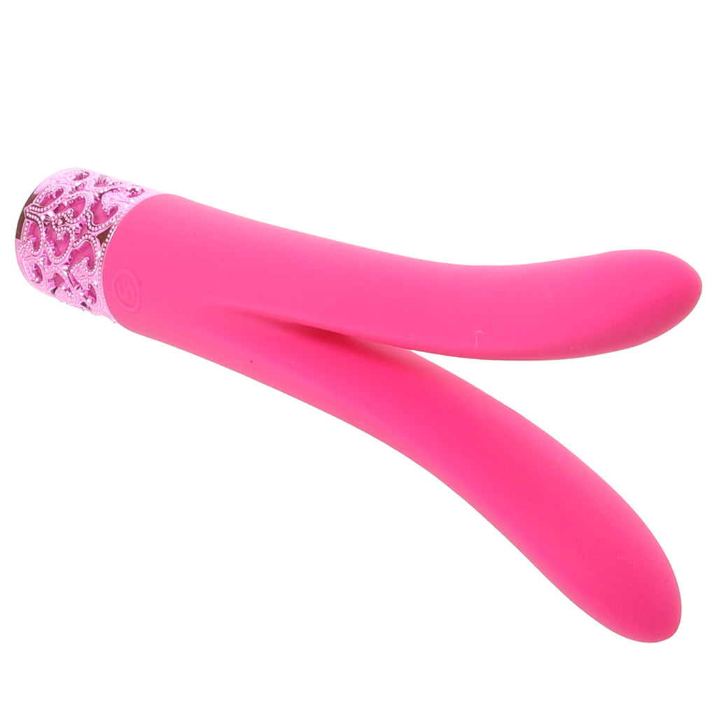 Royal Gems Dueling Queens Vibe in Pink - Tophatter's Vibrator Deals Online Vibrators > Clitoral Stimulators - Tophatter Daily Deals