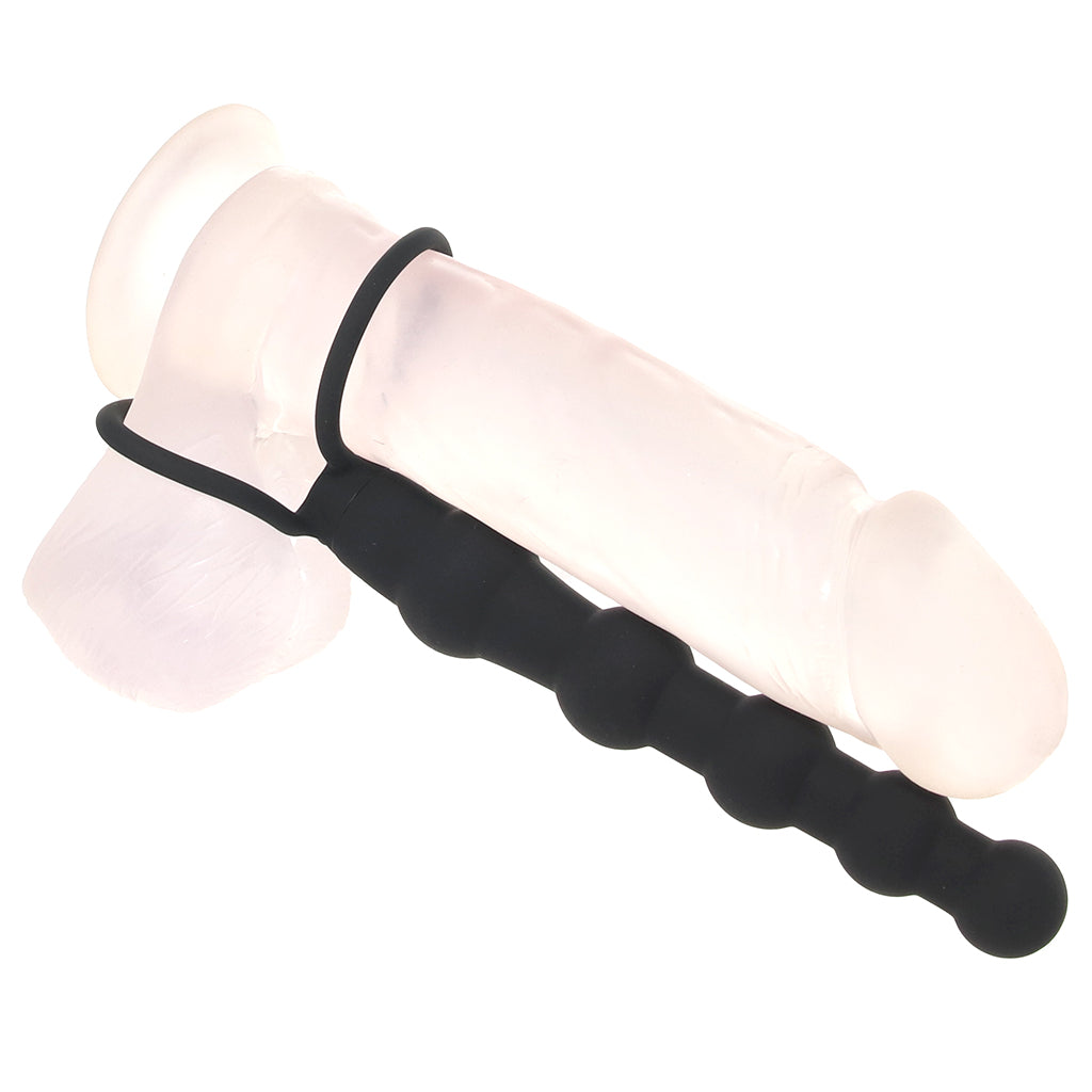 Silicone Beaded Double Rider in Black Anal Sex Toys > Anal Beads - Tophatter Daily Deals