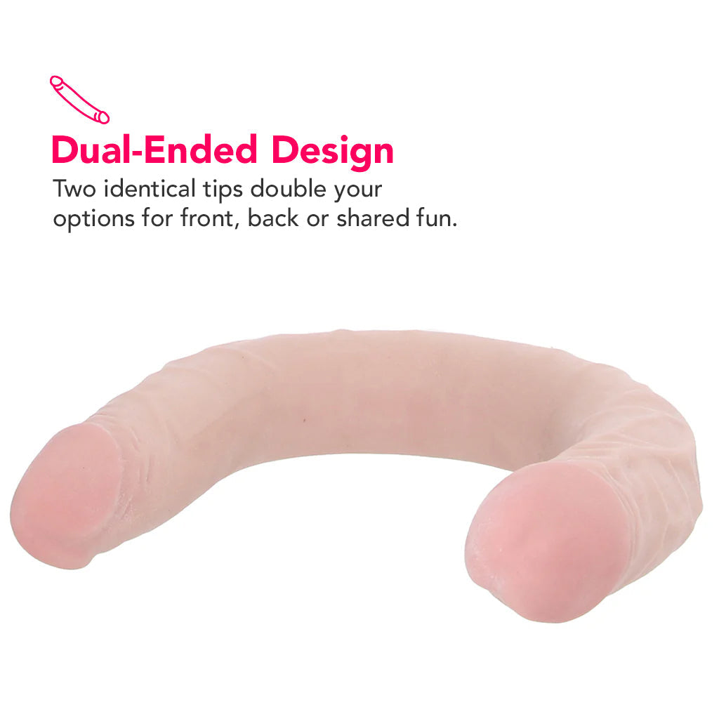 Dr. Skin+ 16.5 Inch Posable Silicone Double Dildo Dildo Sex Toys > Double Ended Dildos - Tophatter Daily Deals