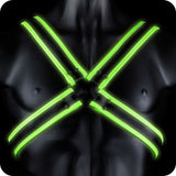 Ouch! Glow In The Dark Cross Harness /XL Bondage and Fetish > Men's Bondage Wear - Tophatter Daily Deals