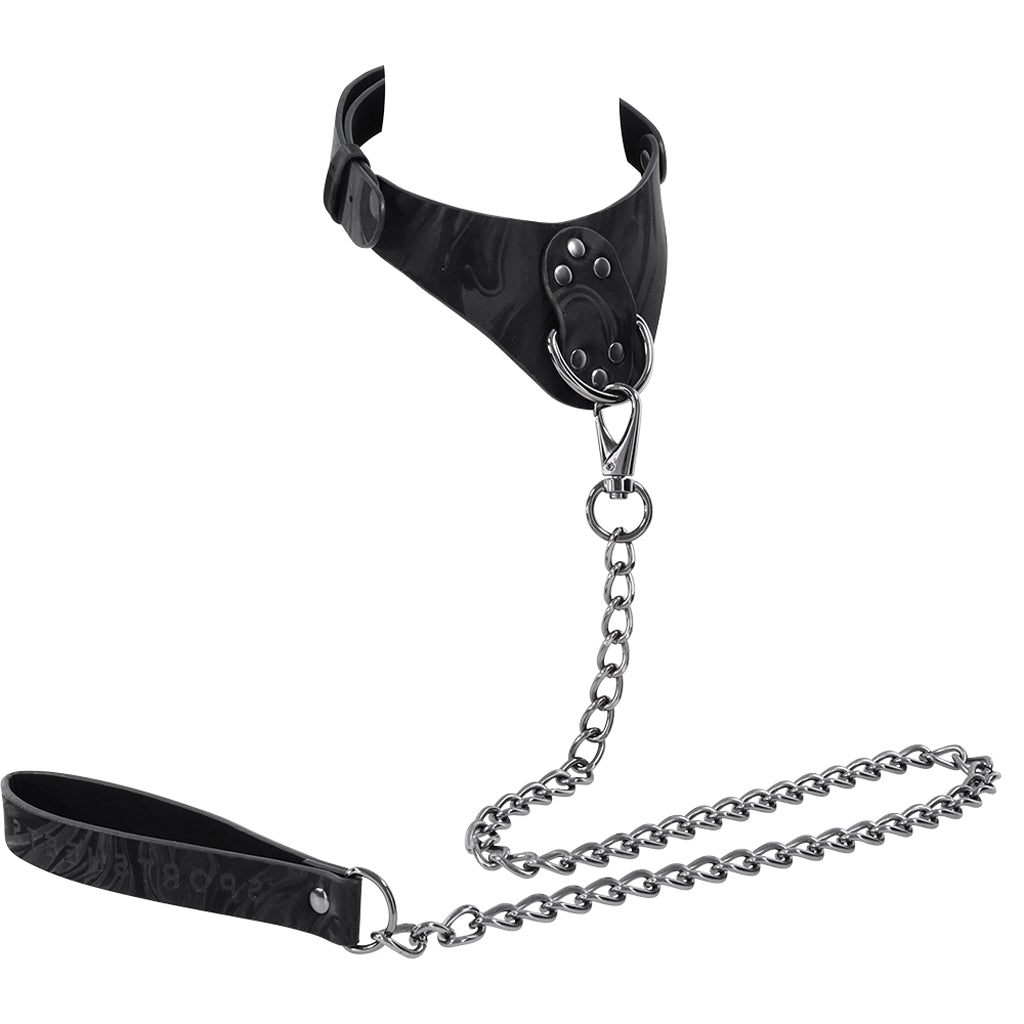 Velvet Noir Collar & Leash Bondage and Fetish > Leashes and Collars - Tophatter Daily Deals