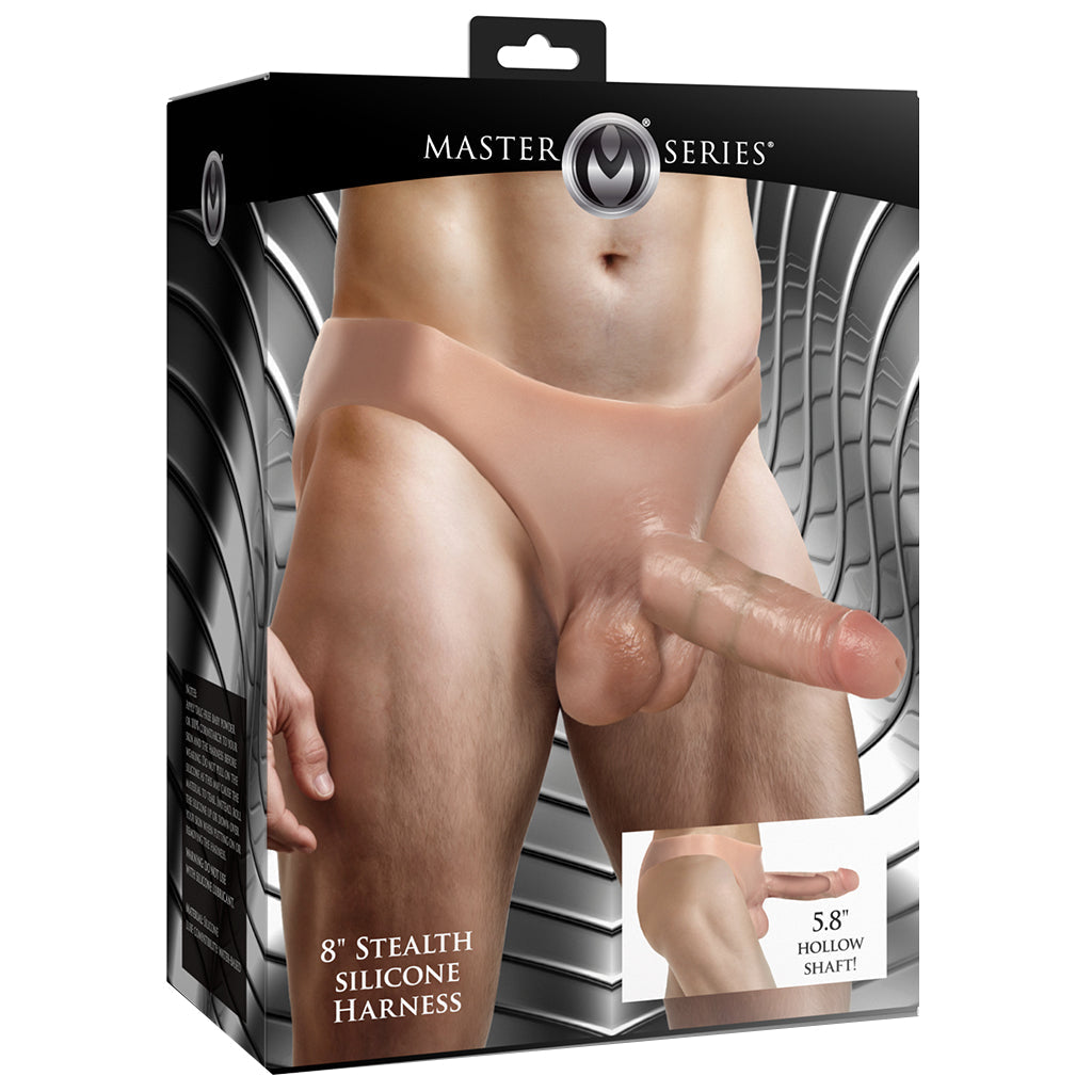 Master Series 8 Inch Stealth Silicone Harness Dildo Sex Toys > Strap-On and Harnesses - Tophatter Daily Deals