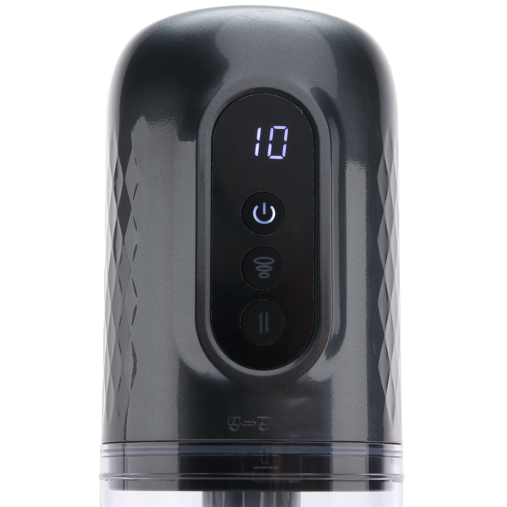Pumped Vortex Auto Stroker in Gunmetal - Tophatter's Adult Sex Toys Online Male Masturbators > Auto Strokers - Tophatter Daily Deals