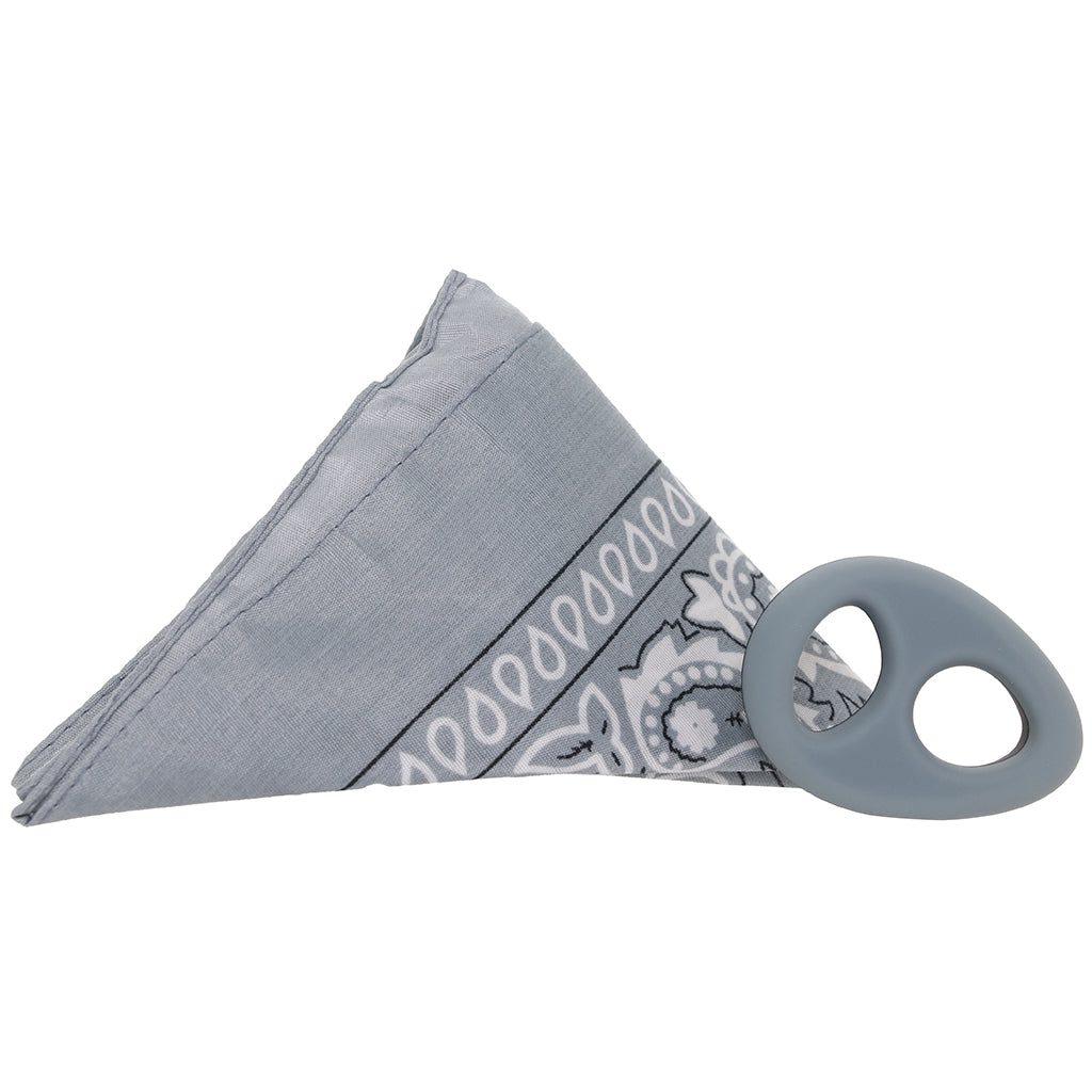 Rock Solid The Code C-Ring and Bandana Set in Grey Cock Rings - Tophatter Daily Deals