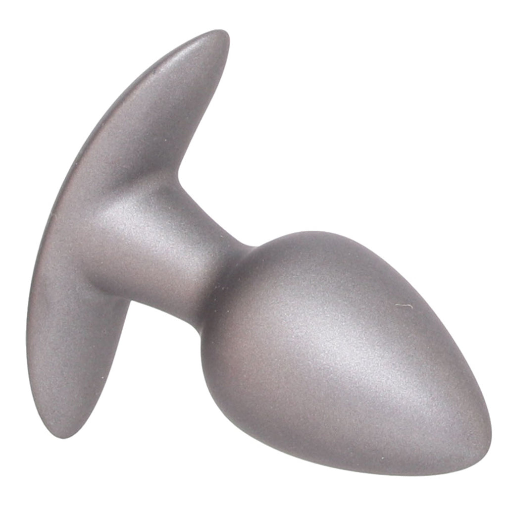Ouch! Smooth Silicone 2.6 Inch Butt Plug in Gun Metal - Tophatter's Adult Sex Toys Online Anal Sex Toys > Butt Plugs - Tophatter Daily Deals