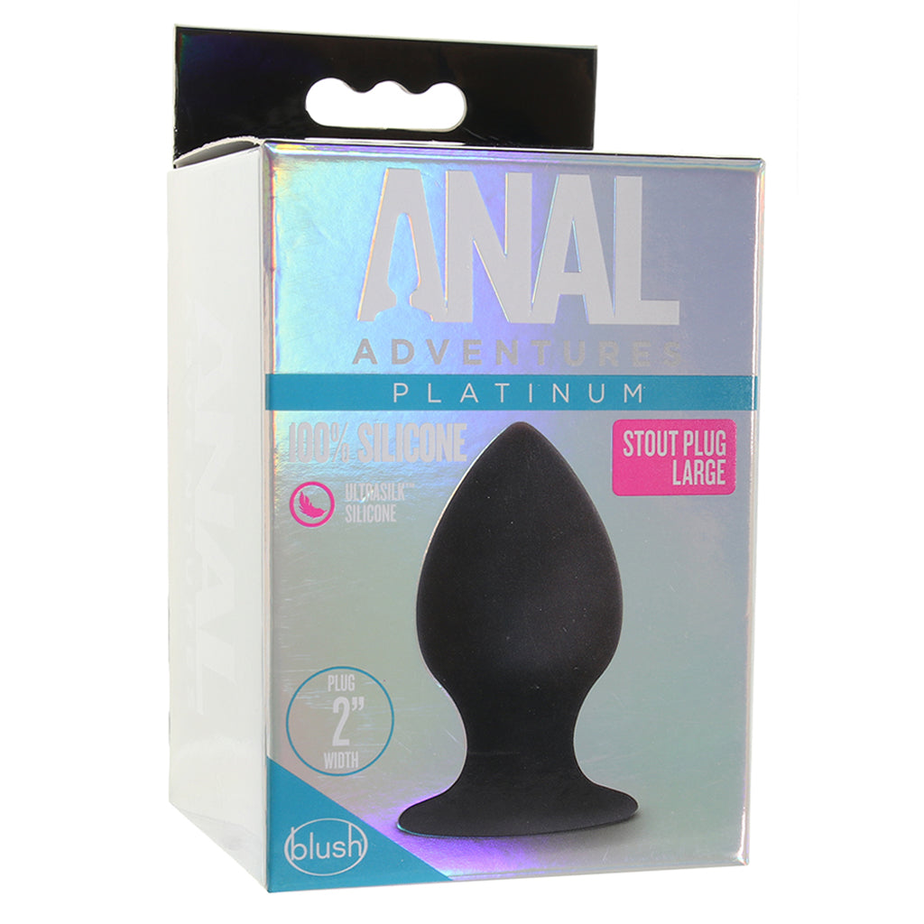 Anal Adventures Platinum Large Stout Plug - Tophatter's Adult Products Anal Sex Toys > Butt Plugs - Tophatter Daily Deals