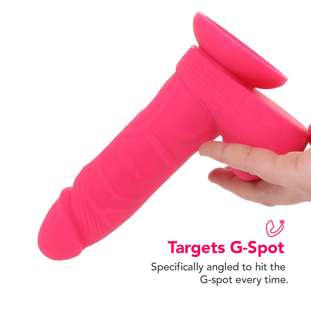 PinkCherry Premium 6 Inch Pink Silicone Ballsy Dildo Dildo Sex Toys > Realistic Dildos - Tophatter Daily Deals