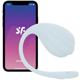 Satisfyer Smooth Petal Wearable Vibe in Light Blue Vibrators > Bullet and Egg Vibrators - Tophatter Daily Deals