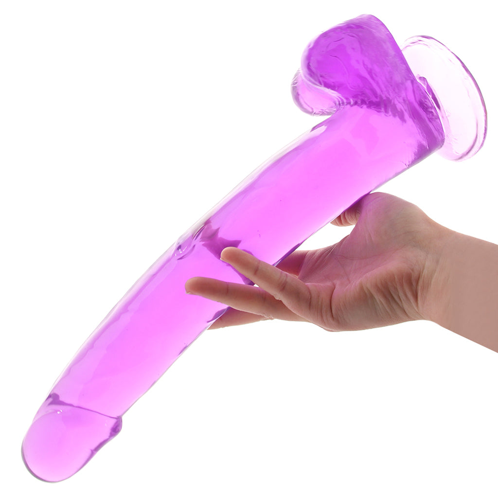 Size Queen 12 Inch Jelly Dildo in Purple Dildo Sex Toys > Realistic Dildos - Tophatter Daily Deals