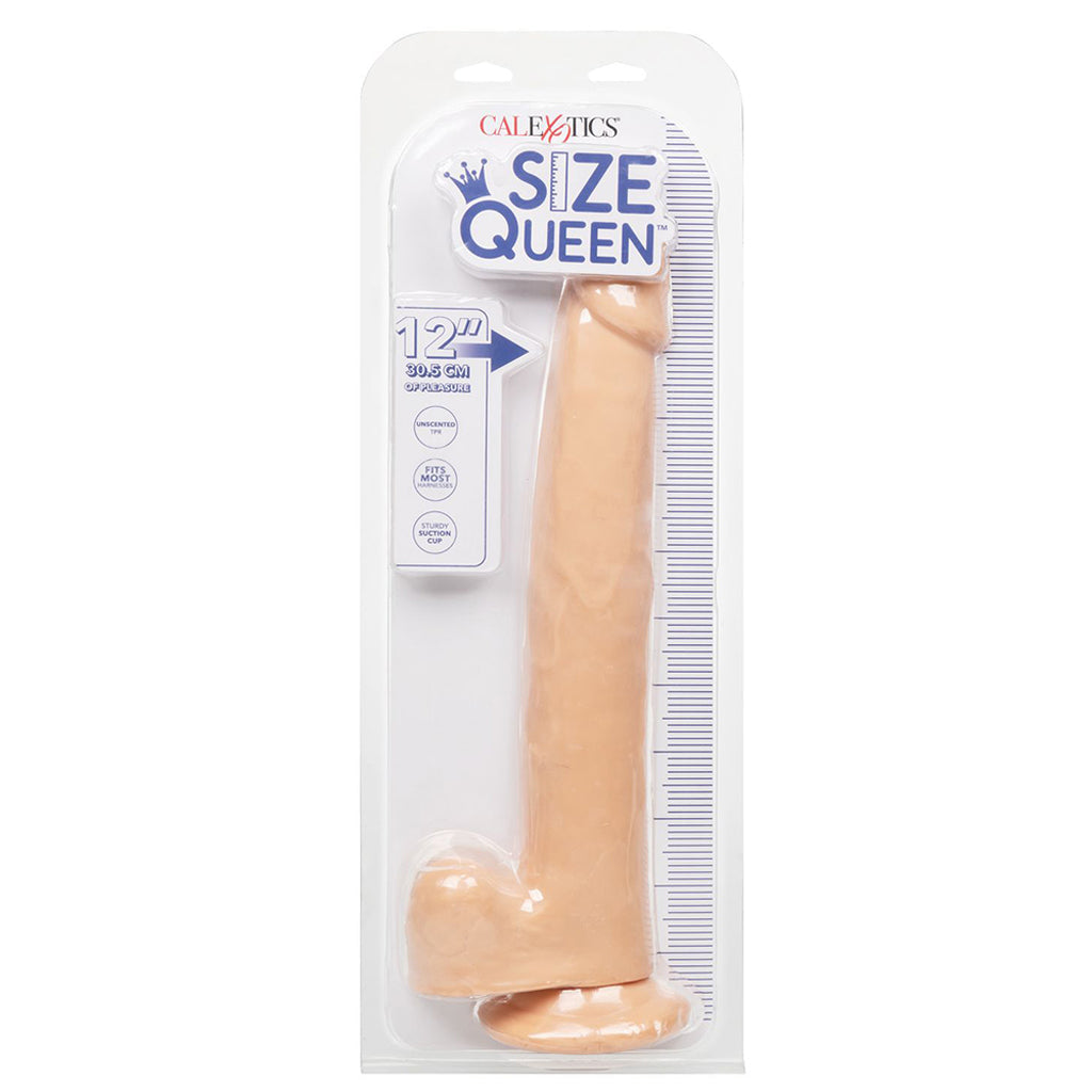 Size Queen 12 Inch Dildo in Ivory Dildo Sex Toys > Realistic Dildos - Tophatter Daily Deals