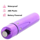 Crystal High Intensity Bullet 2 Vibe in Purple Vibrators > Bullet and Egg Vibrators - Tophatter Daily Deals