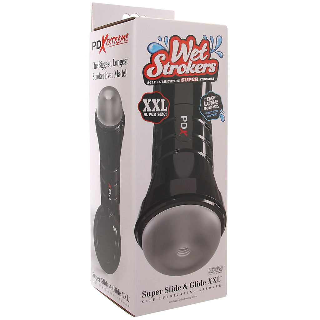 PDX Wet Strokers Super Slide & Glide XXL Stroker in Frosted - Tophatter's Adult Sex Toys Online Male Masturbators > Discreet Masturbators - Tophatter Daily Deals