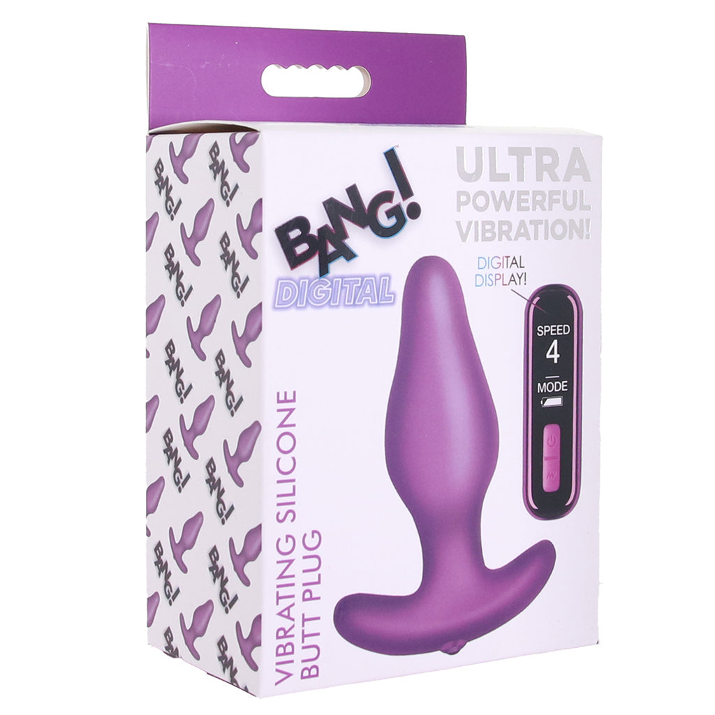 Bang! Vibrating Butt Plug with Digital Remote Anal Sex Toys > Butt Plugs - Tophatter Daily Deals