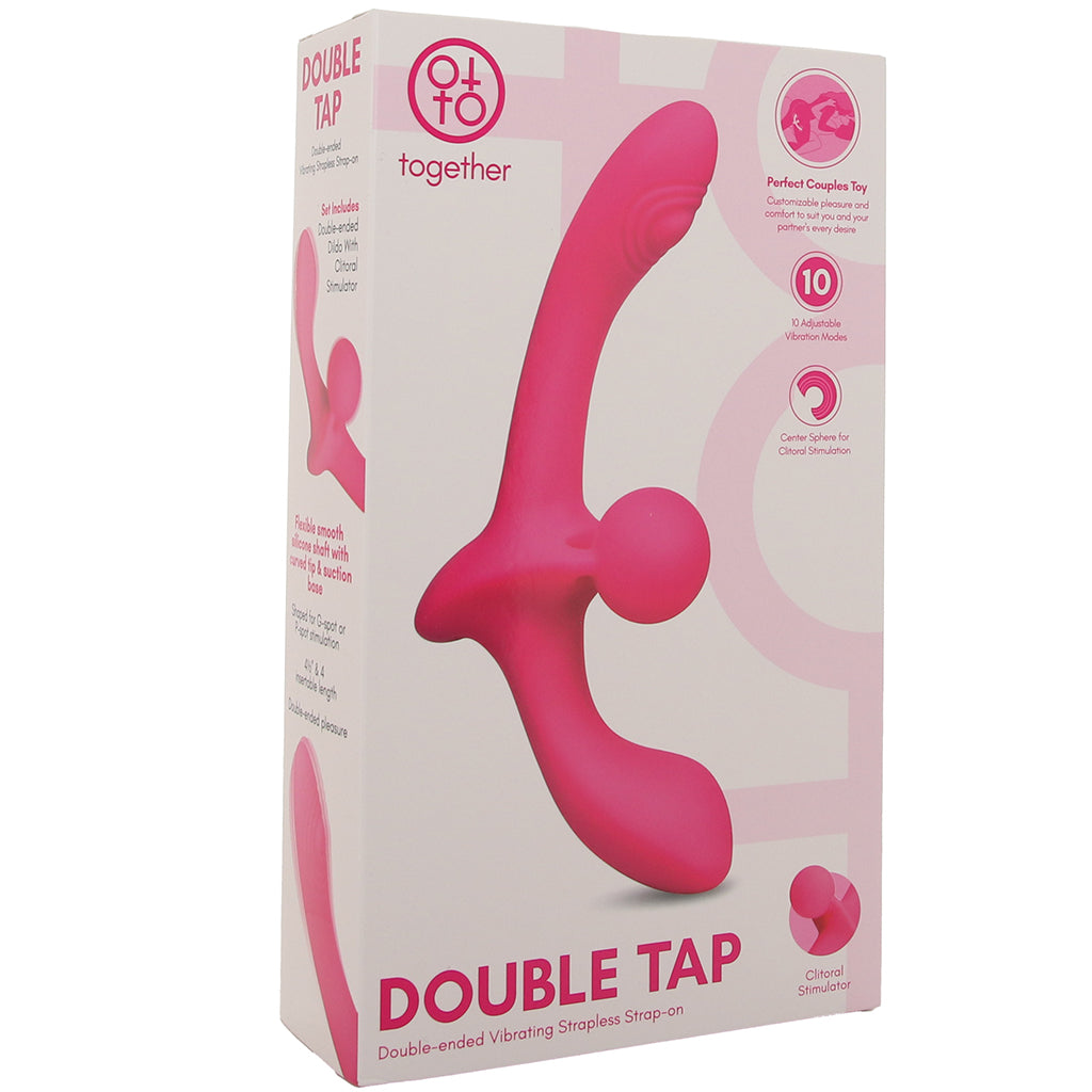 Together Double Tap Strapless Strap-On Vibe Dildo Sex Toys > Strap-On and Harnesses - Tophatter Daily Deals