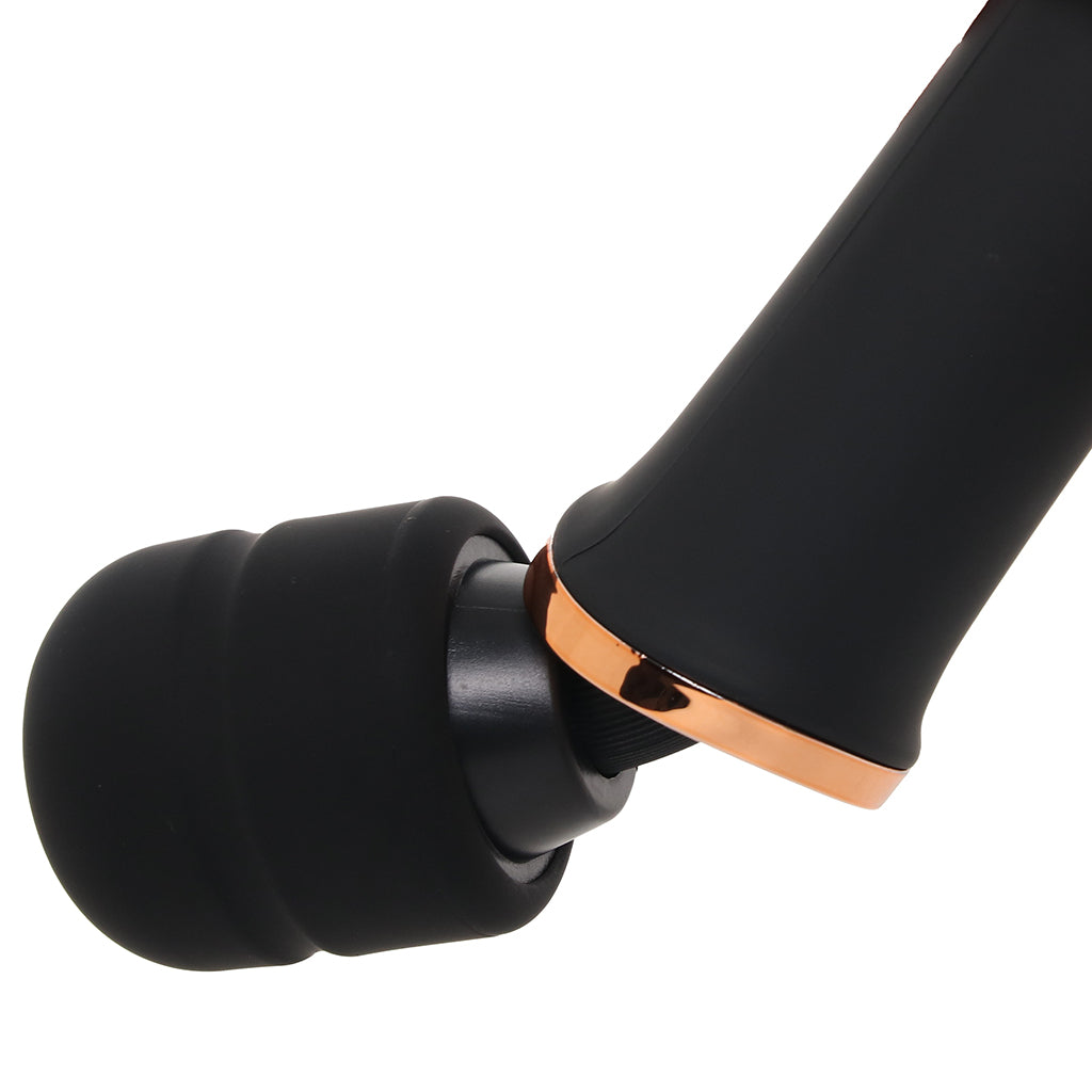 PinkCherry Rechargeable Wand in Black - Tophatter's Adult Sex Toys Online Vibrators > Wands - Tophatter Daily Deals
