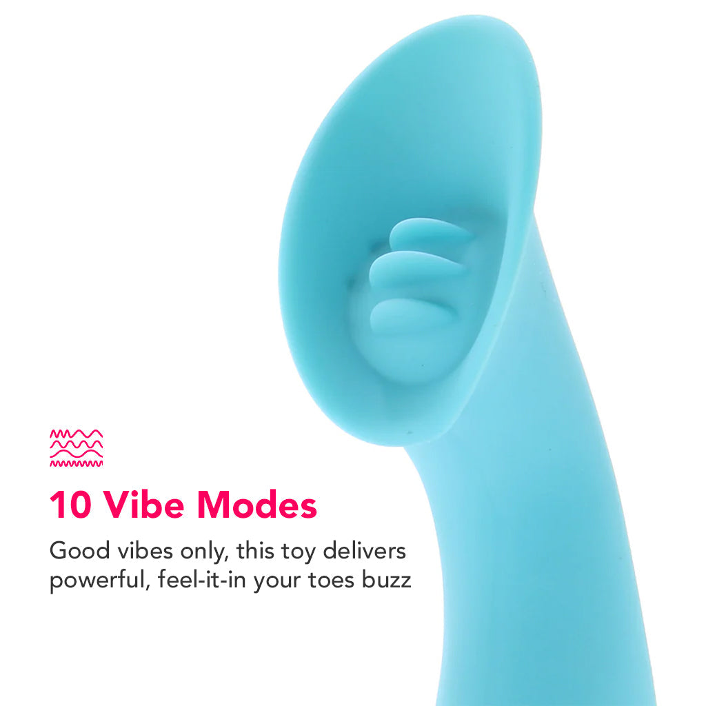 Eden Silicone Climaxer Vibe in Teal Vibrators > Clitoral Stimulators - Tophatter Daily Deals