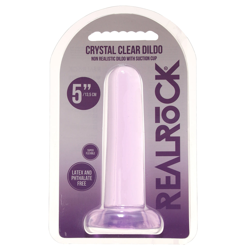 RealRock 5 Inch Straight Dildo in Purple Dildo Sex Toys > Non-Phallic Dildos - Tophatter Daily Deals