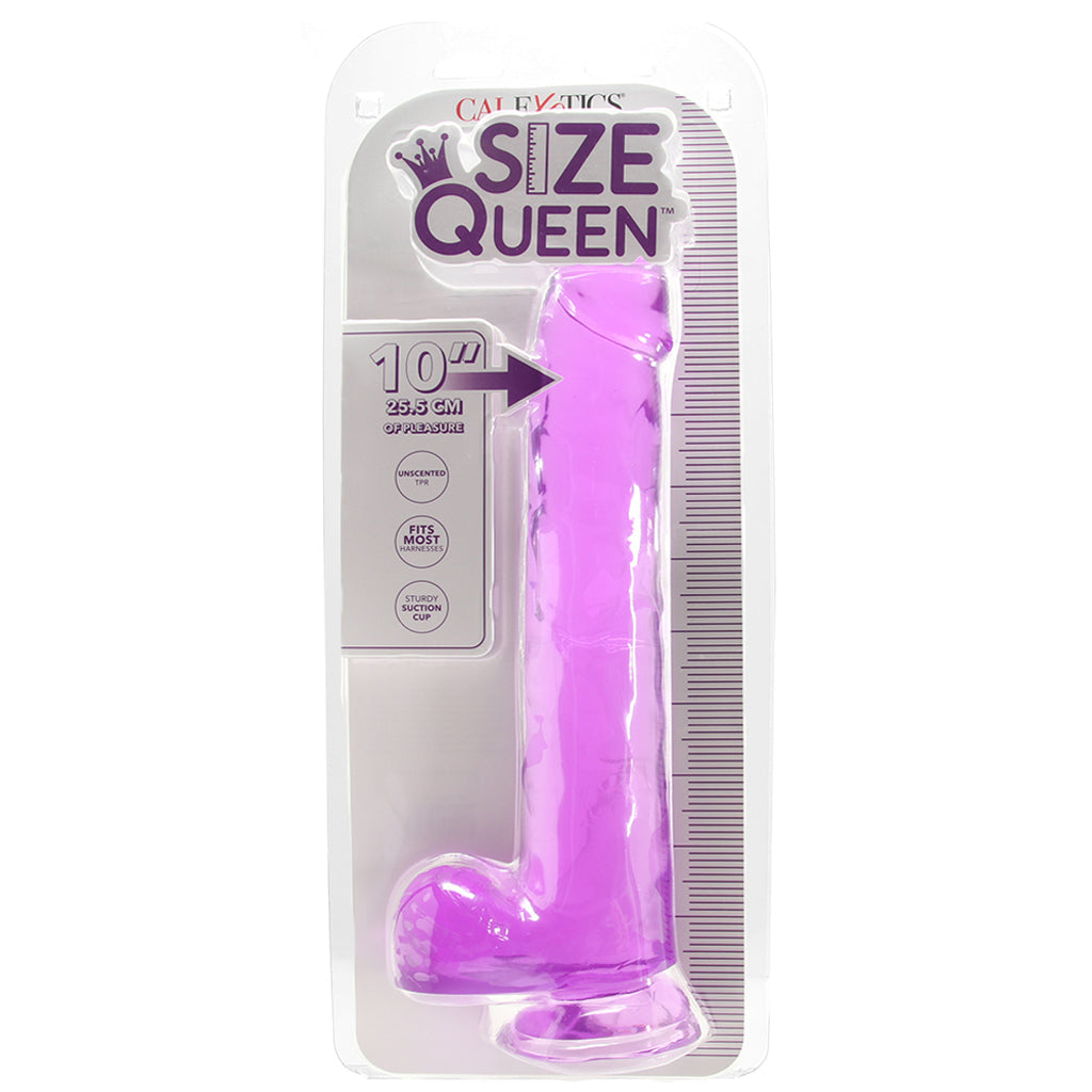 Size Queen 10 Inch Jelly Dildo in Purple Dildo Sex Toys > Realistic Dildos - Tophatter Daily Deals