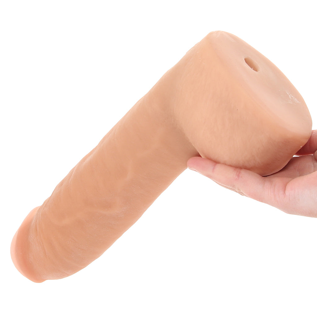 The Realistic Hung 12 Inch Cock with Balls in Vanilla - Tophatter's Adult Sex Toys Online Dildo Sex Toys > Realistic Dildos - Tophatter Daily Deals