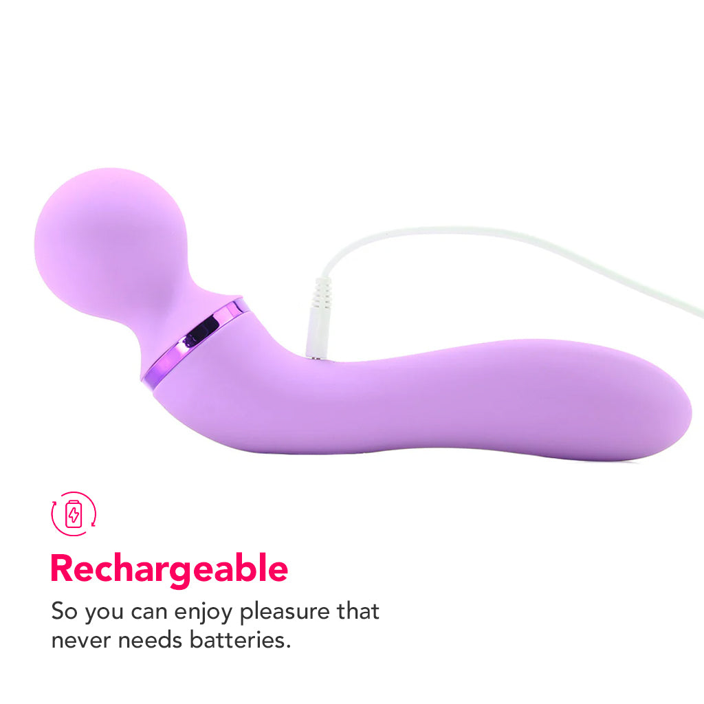 Fantasy For Her Duo Wand Massage-Her in Purple - Tophatter's Vibrator Deals Online Vibrators > Wands - Tophatter Daily Deals