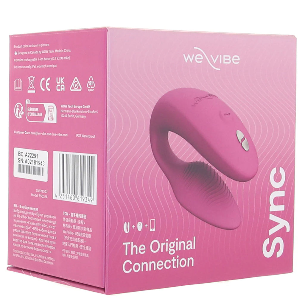 We-Vibe Sync 2 Couple's Vibe in Rose - Tophatter's Vibrator Deals Online Vibrators > G-Spot Vibrators - Tophatter Daily Deals