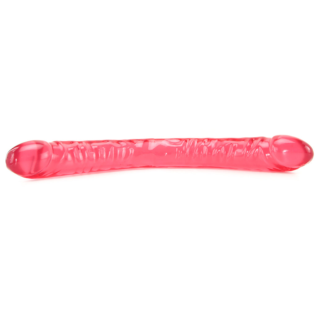 Crystal Jellies 18 Inch Double Dildo in Pink - Tophatter's Adult Products Dildo Sex Toys > Double Ended Dildos - Tophatter Daily Deals