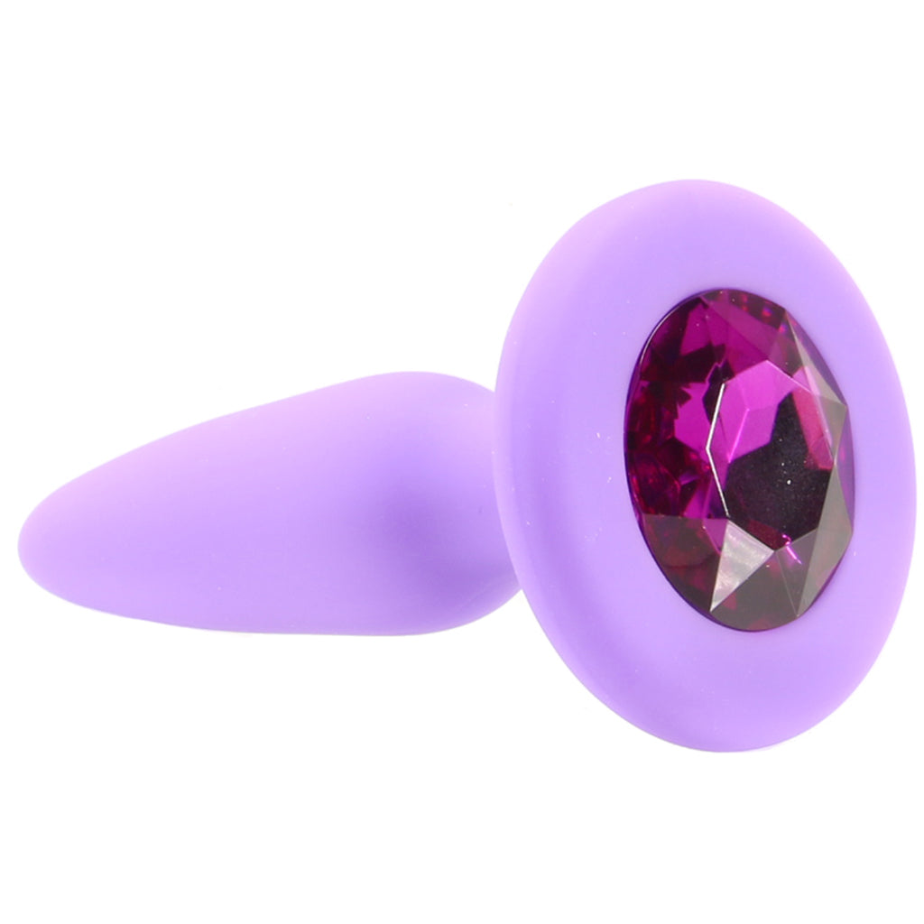 Glams Mini Purple Gem Silicone Butt Plug - Tophatter's Adult Products Anal Sex Toys > Butt Plugs - Tophatter Daily Deals