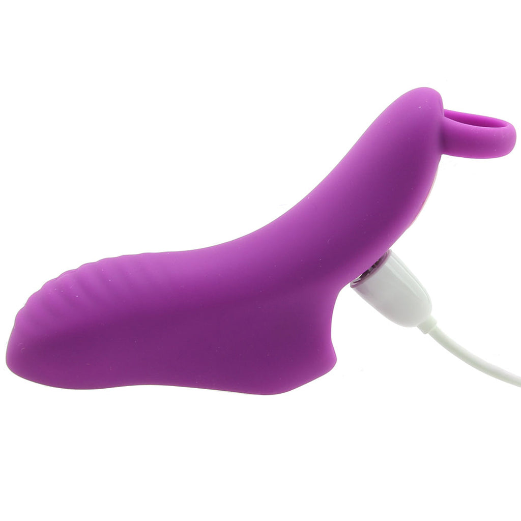 Fuzu Silicone Fingertip Massager Vibe in Purple - Tophatter's Adult Products Vibrators > Finger Vibrators - Tophatter Daily Deals