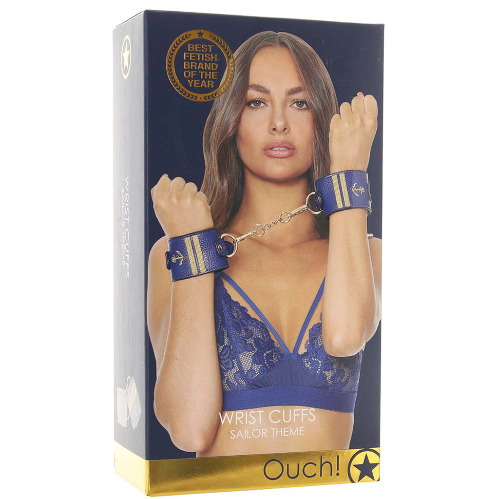 Ouch! Sailor Themed Wrist Cuffs Bondage and Fetish > Wrist and Ankle Cuffs - Tophatter Daily Deals