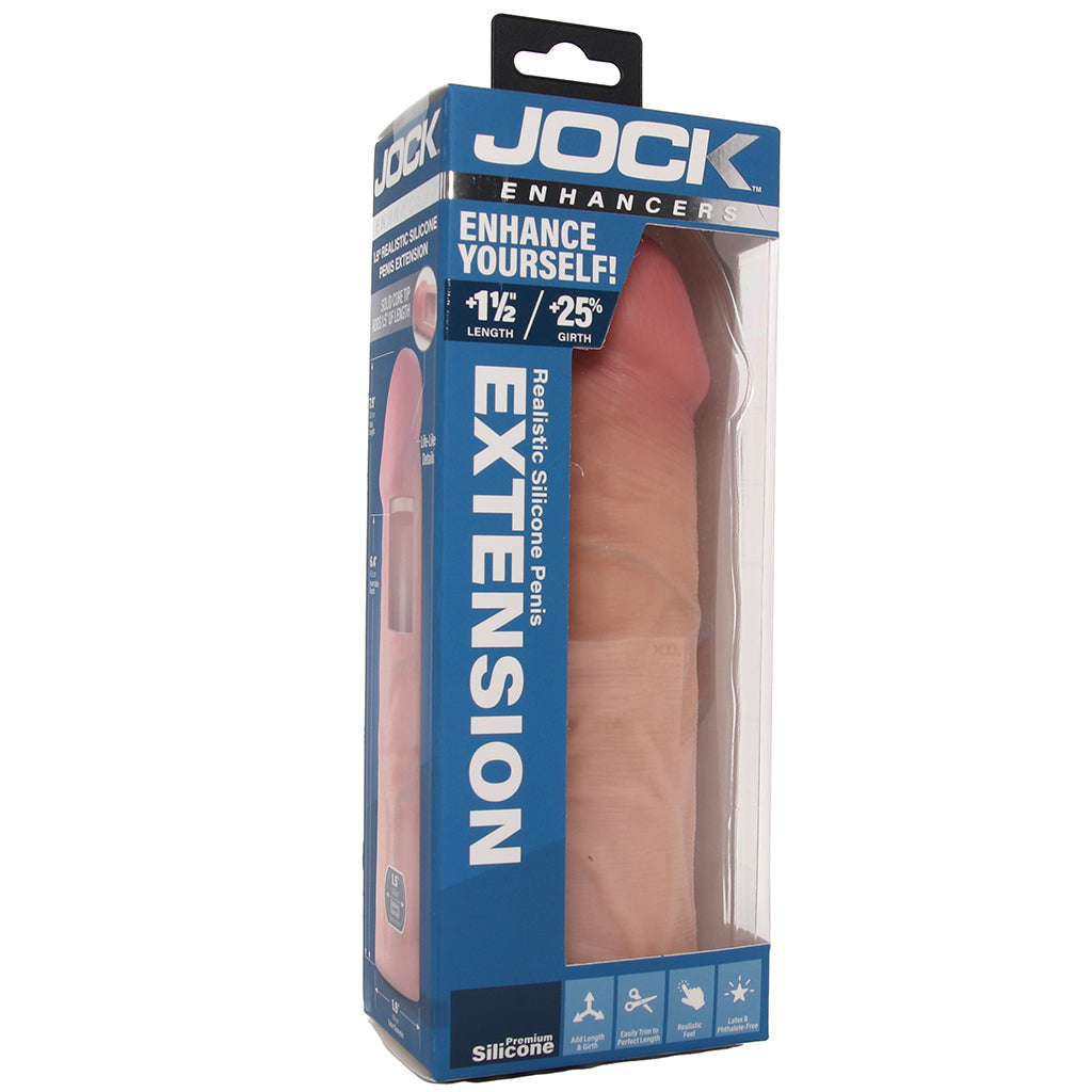 Jock 1.5 Inch Silicone Penis Extension in Light - Tophatter's Adult Sex Toys Online Male Enhancement > Extenders and Sleeves - Tophatter Daily Deals
