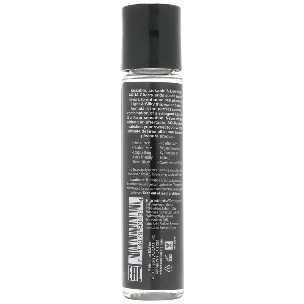 Aqua Flavored Lube 1oz/30ml in Cherry Lubes and Lotions > Flavored Sex Lubes - Tophatter Daily Deals
