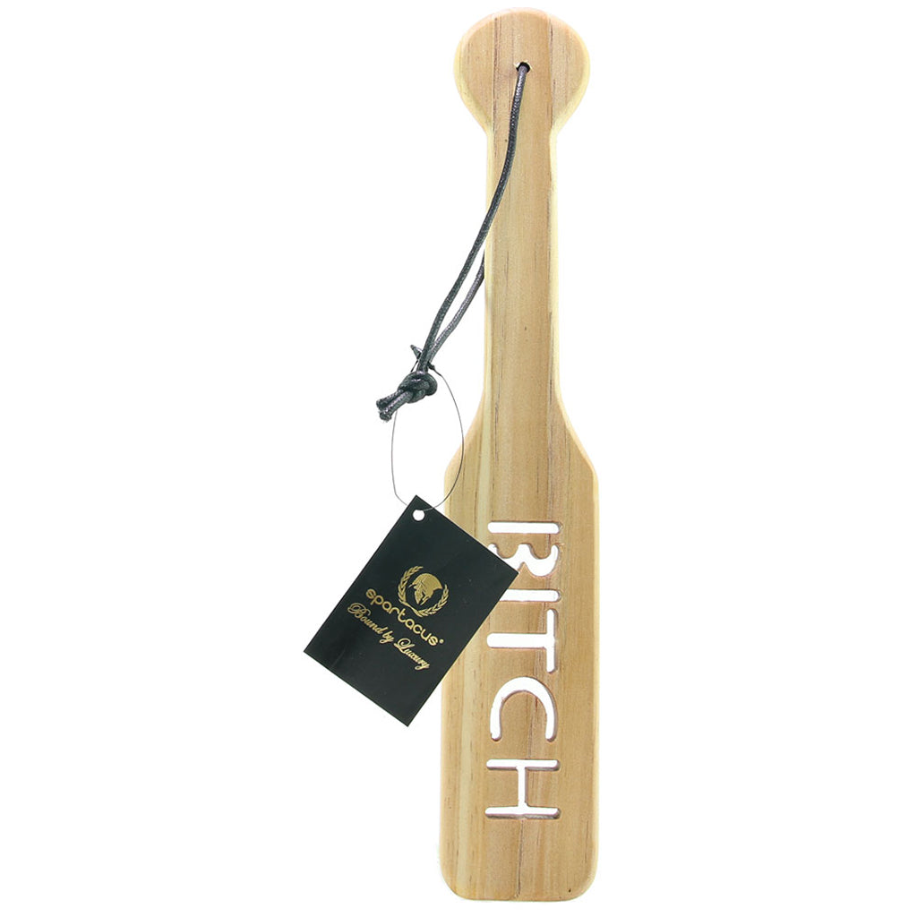 Wood BITCH Paddle - Tophatter's Adult Products Bondage and Fetish > Whips and Crops - Tophatter Daily Deals