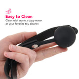 Ouch! Silicone Ball Gag in Black Bondage and Fetish > Ball Gags & Mouth Restraints - Tophatter Daily Deals