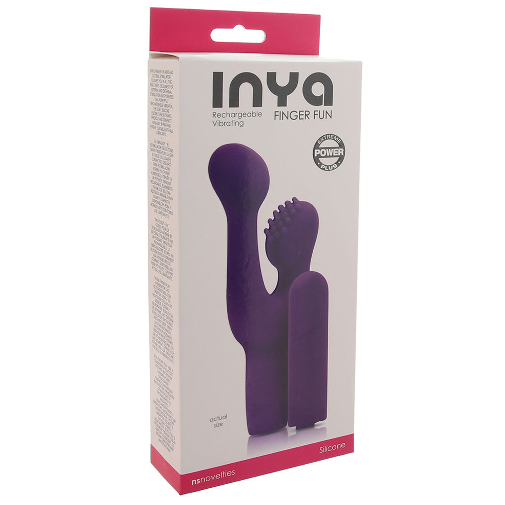 Inya Finger Fun Rechargeable Vibe in Purple - Tophatter's Adult Sex Toys Online Vibrators > Rabbit Vibrators - Tophatter Daily Deals