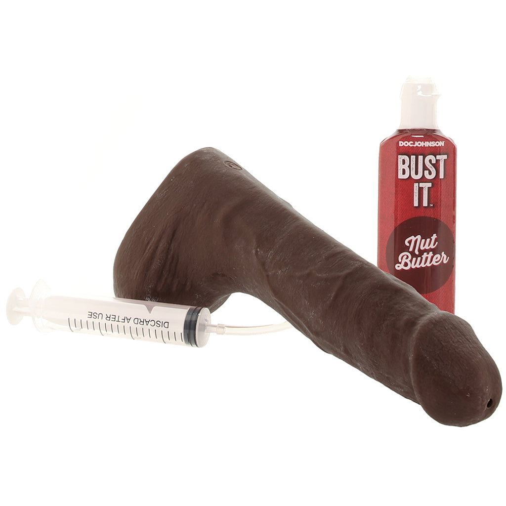 The Realistic 9.5 Inch Squirting Cock in Chocolate - Tophatter's Adult Sex Toys Online Dildo Sex Toys > Realistic Dildos - Tophatter Daily Deals