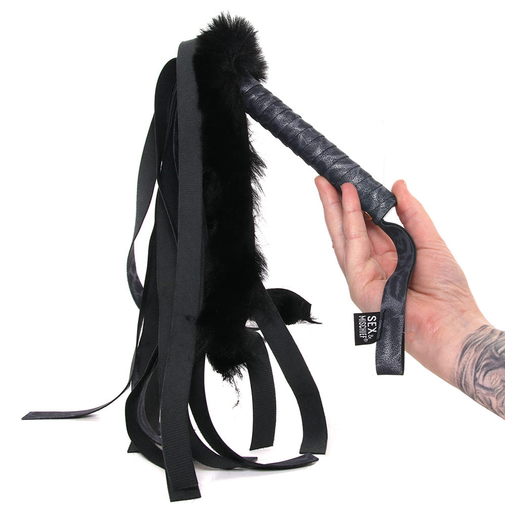 Sex & Mischief Cougar Faux Fur Flogger - Tophatter's Adult Sex Toys Online Bondage and Fetish > Whips and Crops - Tophatter Daily Deals