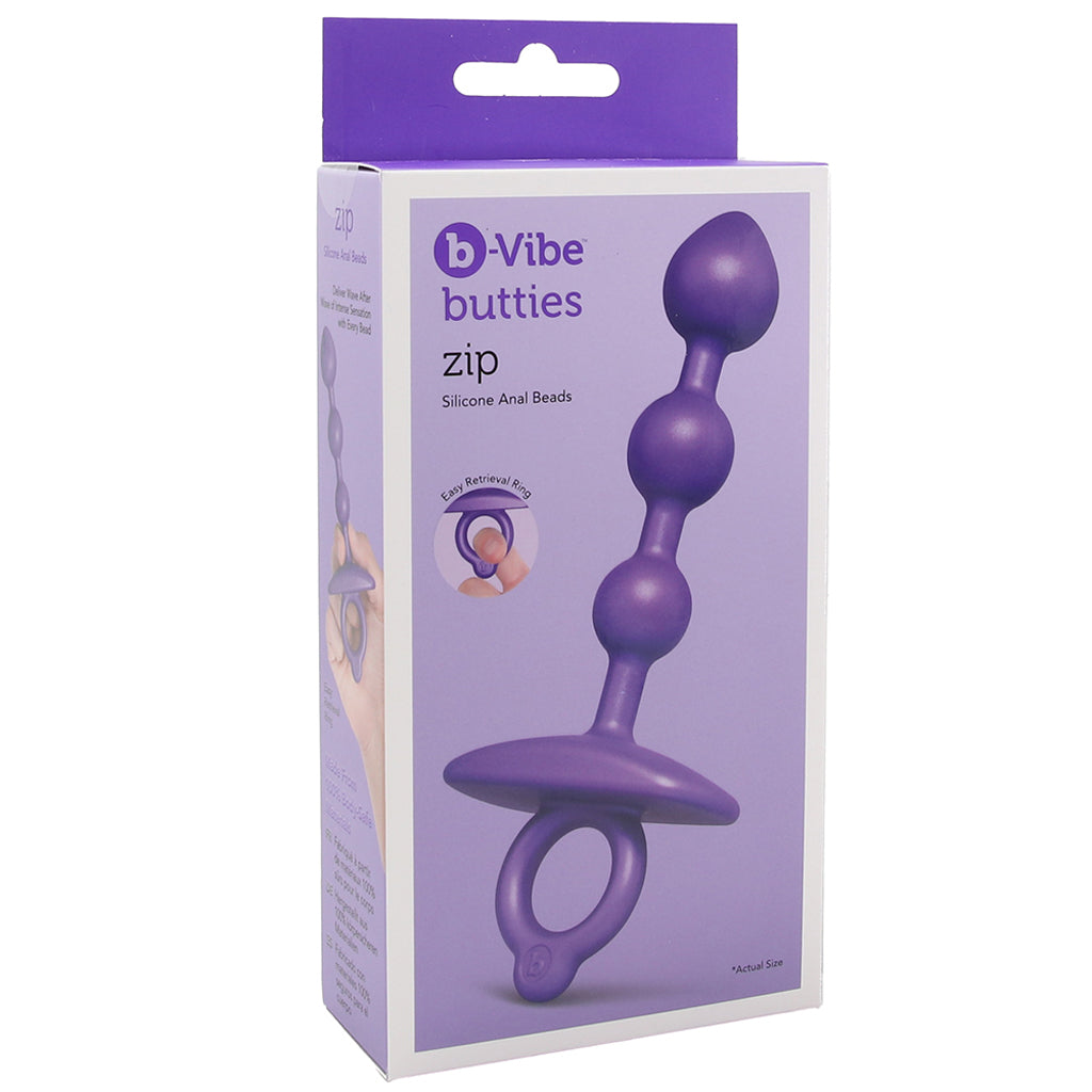 b-Vibe Butties Zip Silicone Anal Beads - Tophatter's Adult Sex Toys Online Anal Sex Toys > Anal Beads - Tophatter Daily Deals