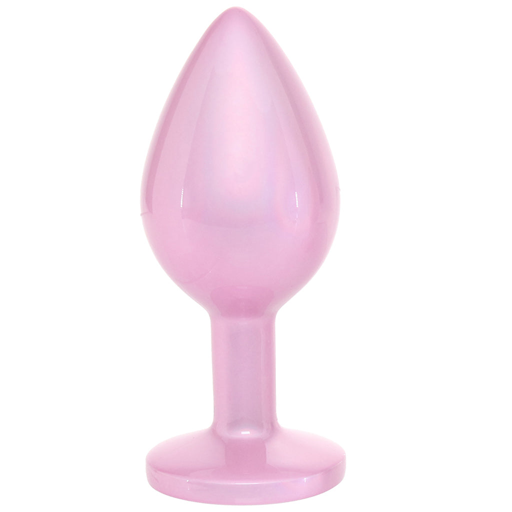 Rear Assets Pink Metal Butt Plug in Medium - Tophatter's Adult Sex Toys Online Anal Sex Toys > Butt Plugs - Tophatter Daily Deals