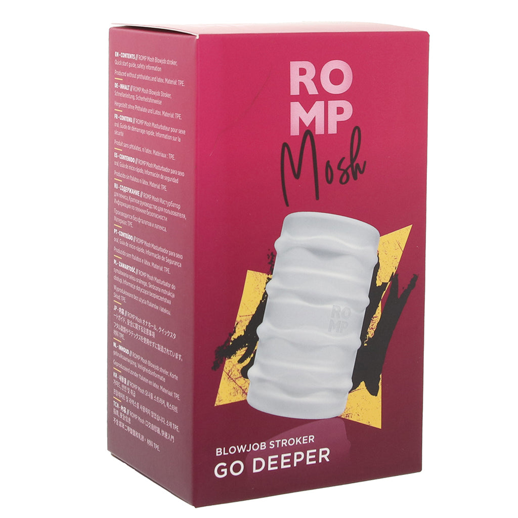 Romp Mosh Blowjob Stroker - Tophatter's Adult Sex Toys Online Male Masturbators > Discreet Masturbators - Tophatter Daily Deals