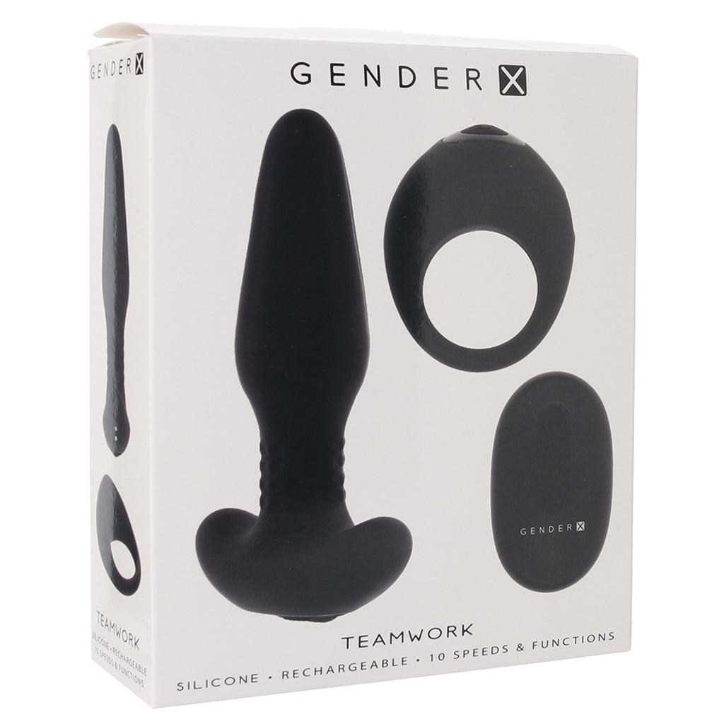 Gender X Teamwork Remote Plug and Ring Kit Anal Sex Toys > Butt Plugs - Tophatter Daily Deals