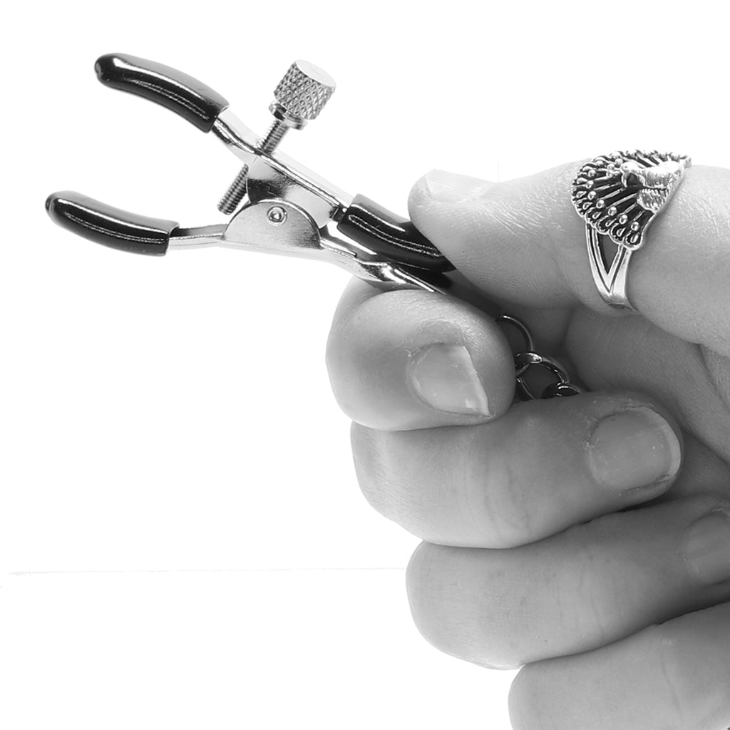 Adjustable Nipple to Clit Clamps Bondage and Fetish > Nipple Stimulators & Clamps - Tophatter Daily Deals