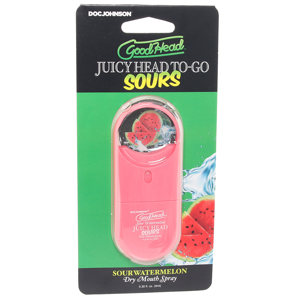 GoodHead Juicy Head Sours Mouth Spray To-Go in Watermelon - Tophatter's Adult Sex Toys Online Lubes and Lotions > Flavored Sex Lubes - Tophatter Daily Deals