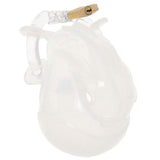 Blueline Full Restraint Silicone Chastity Device in Frosted Bondage and Fetish > Cock and Ball Devices - Tophatter Daily Deals