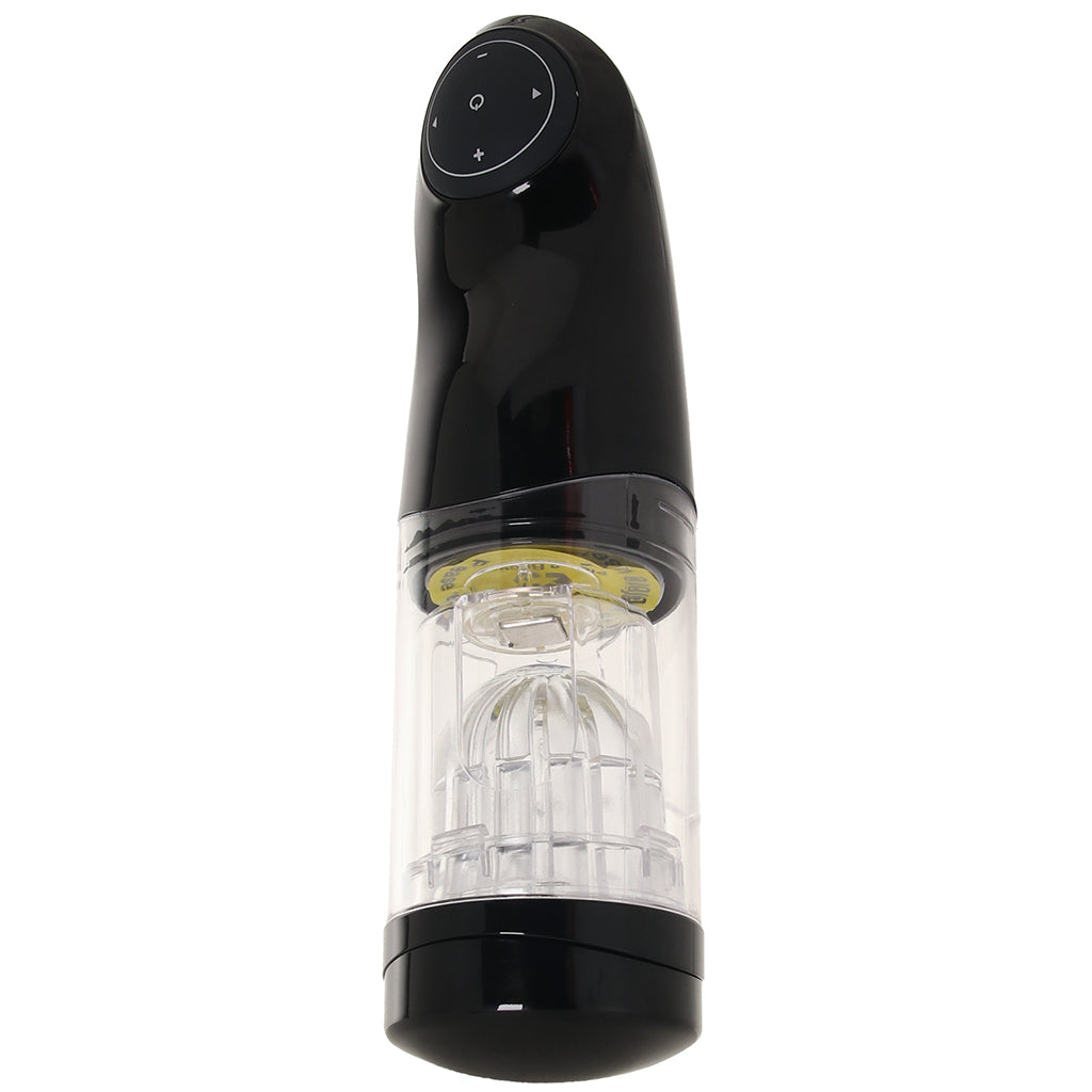 Extreme Mega-Bator Ass in Black/Clear Male Masturbators > Self-Contained Strokers - Tophatter Daily Deals